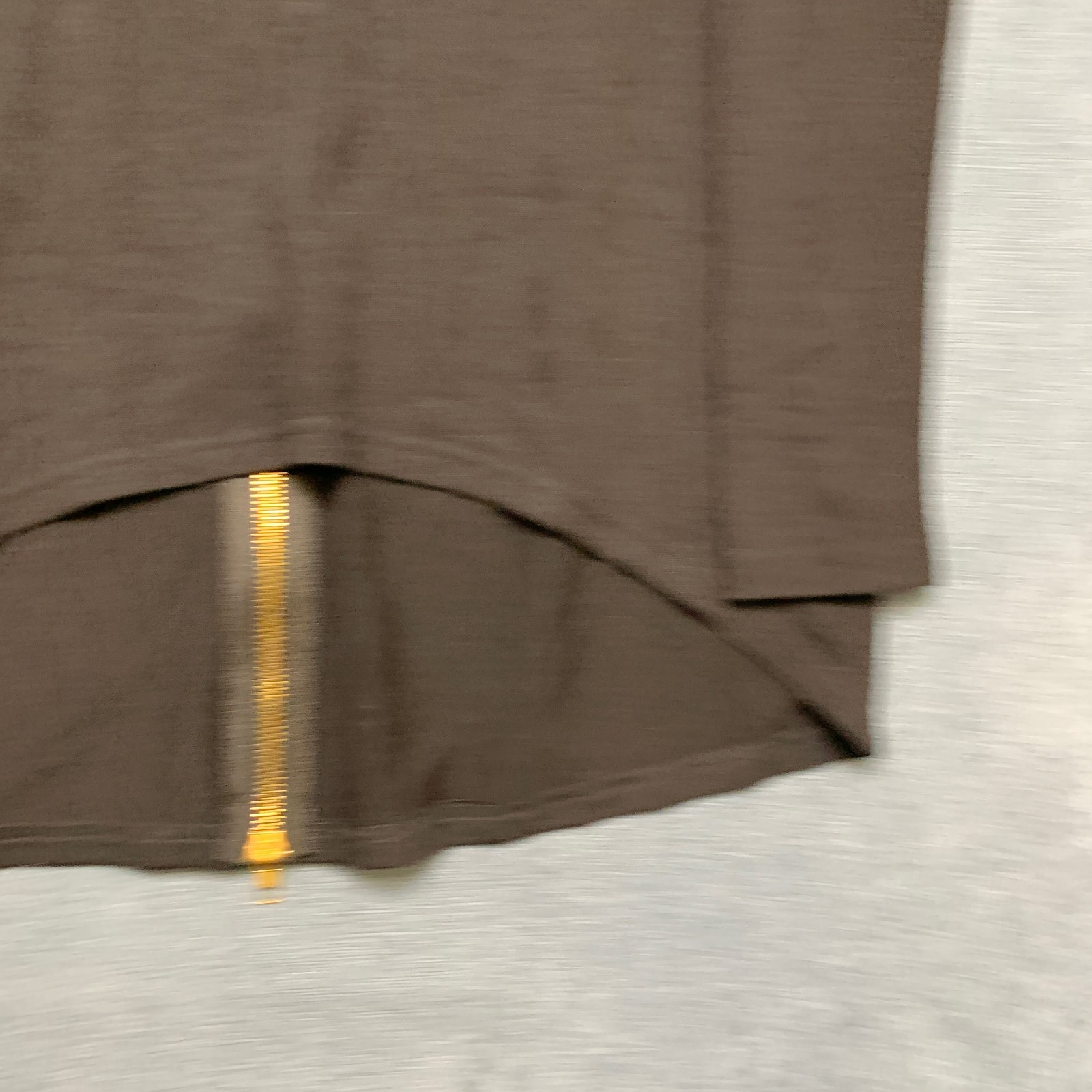 Lulus Blouse Top Womens Medium Black High-Low Hem Summer Long Sleeve Back Zip