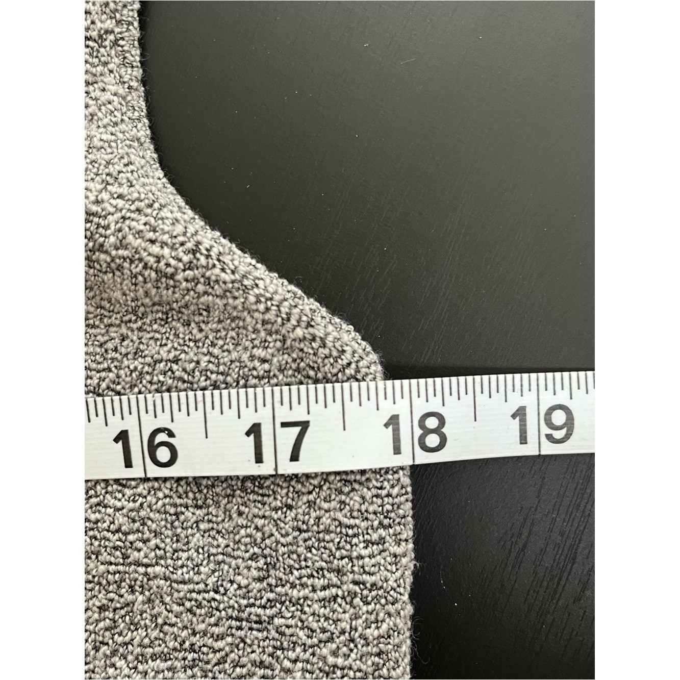 Eileen Fisher Heather Gray Knit Top L Wool Nylon