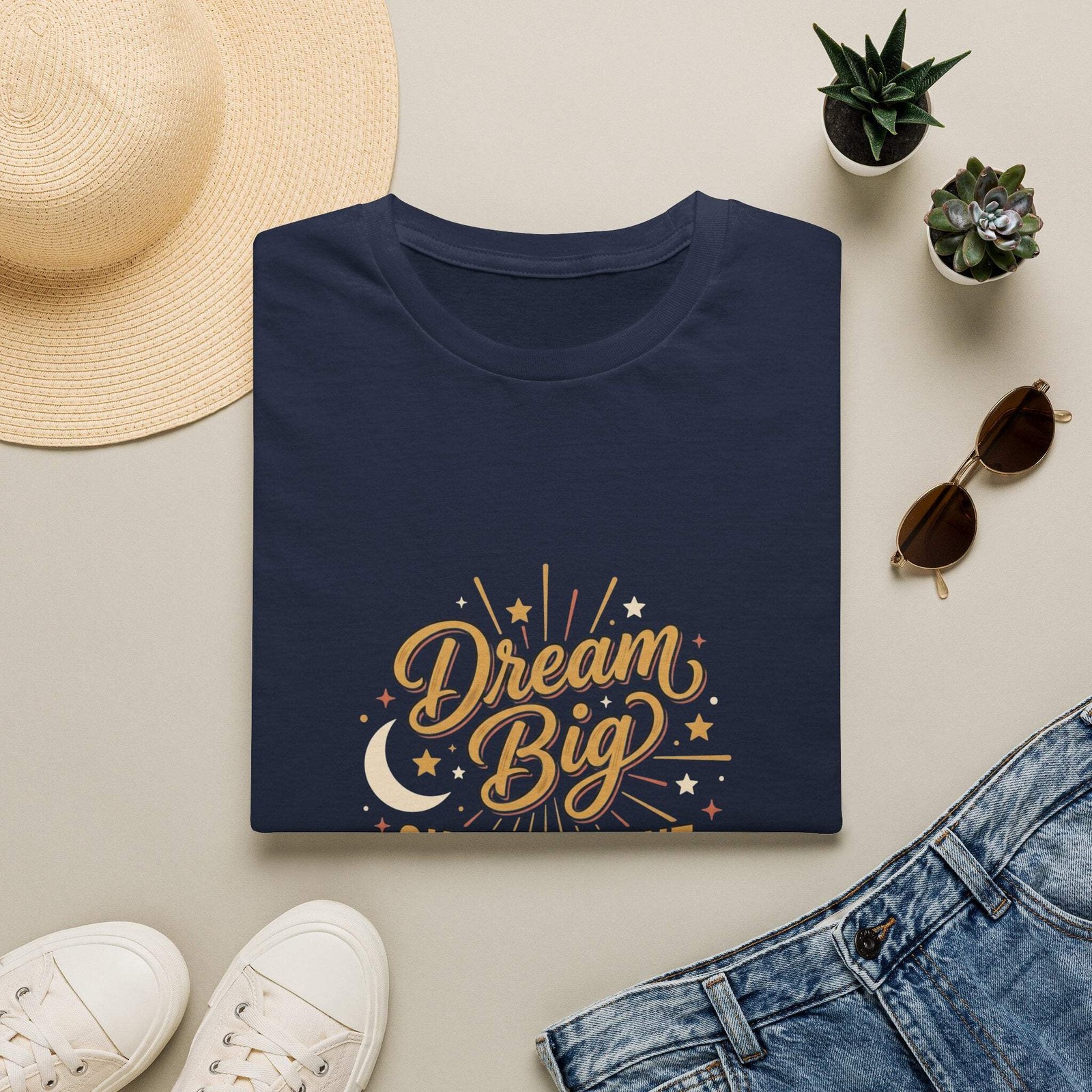 Dream Big Shine Bright T-Shirt — Inspirational Graphic Tee