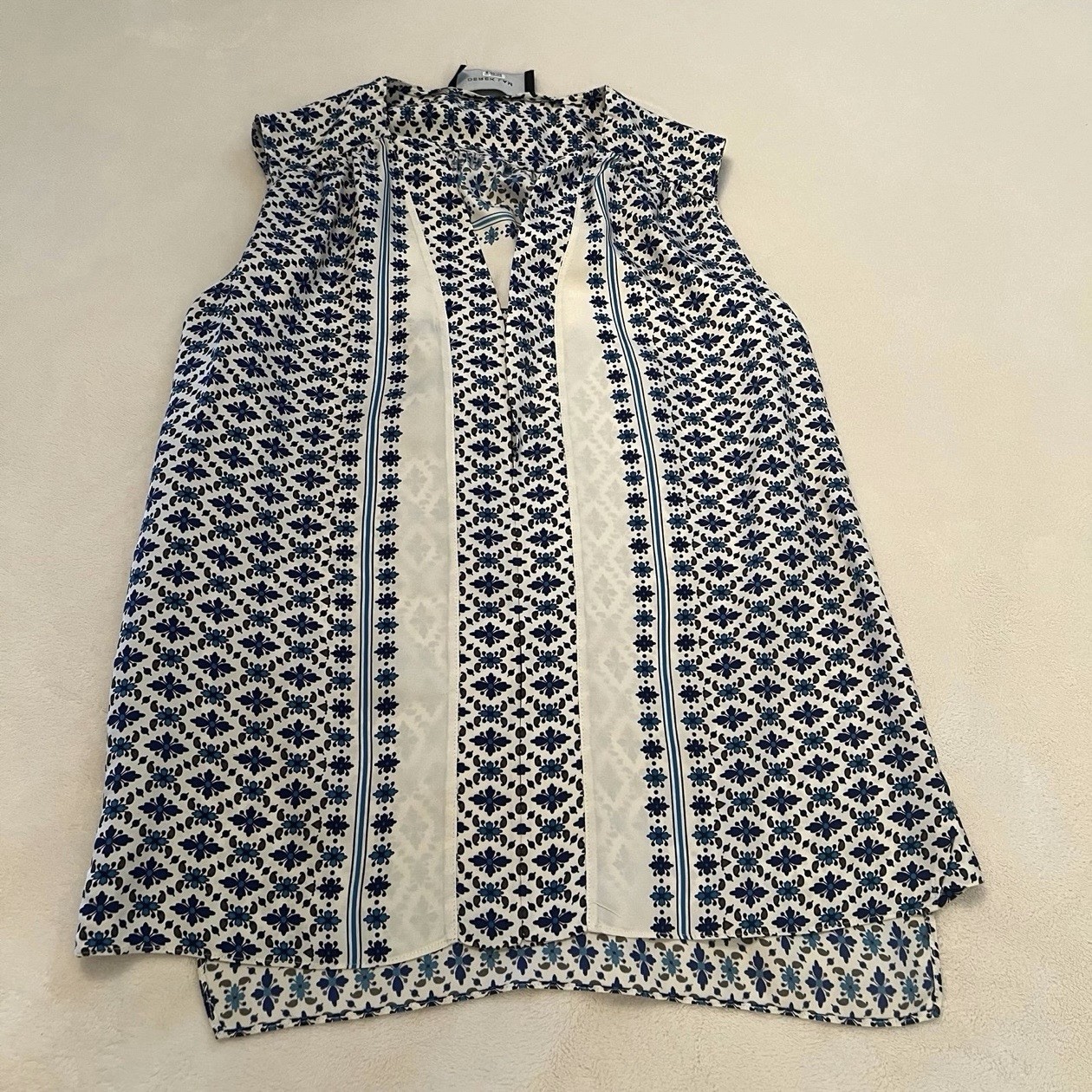 Derek Lam Kara Silk Sleeveless Blouse