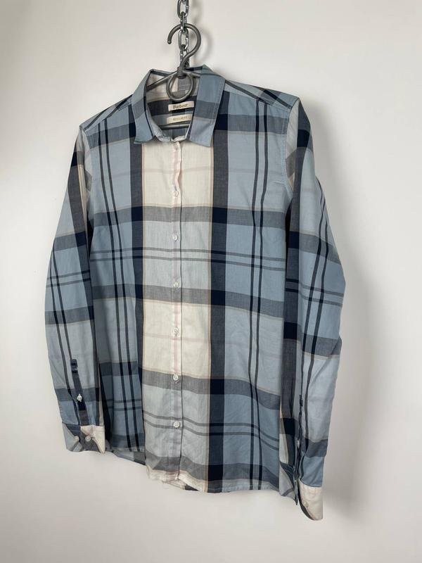 Women Barbour Shirt Blue Cotton 36 / S / 44