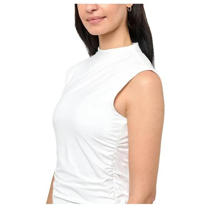 NEW! WOMEN’S RM REBECCA MINKOFF MOCK NECK LINED TANK TOP! RUCHED SIDES! VARIETY