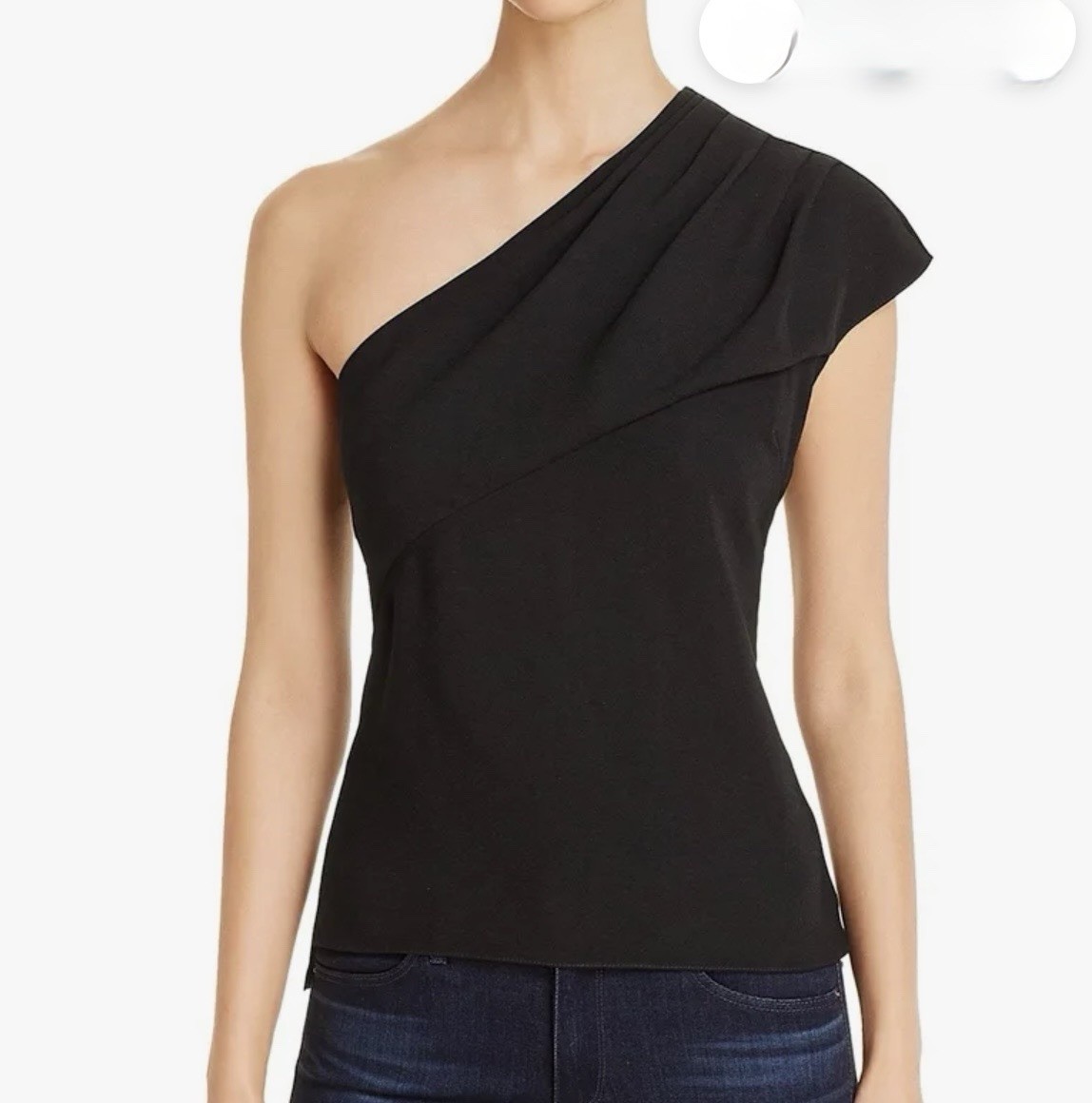 Elie Tahari Bela one shoulder top.