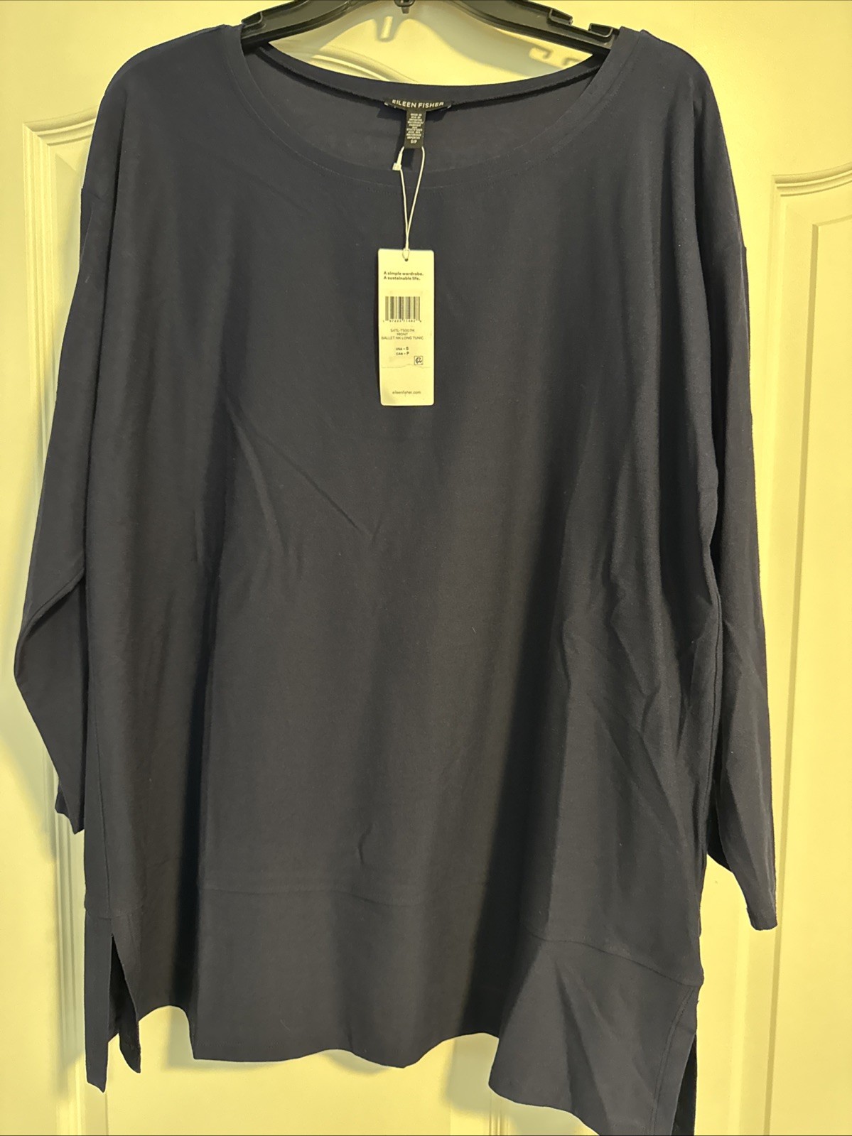 Eileen Fisher Tunic Crepe NWT Midnight Blue
