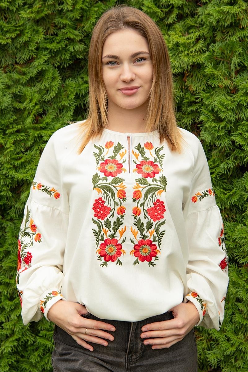 S, M, L, XL, 2XL, 3XL, 4 XL, Vyshyvanka Linen blouse, women’s embroidered shirt