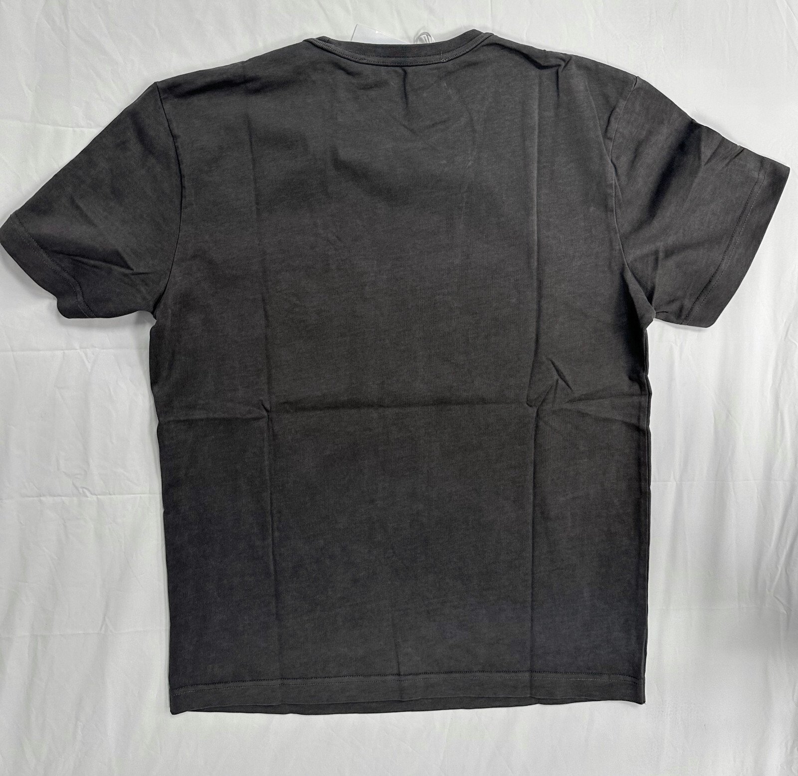 ALEXANDER WANG UNISEX ACID GREY COMPACT JERSEY LIBERTY EMBOSSED BOXY TEE T-SHIRT