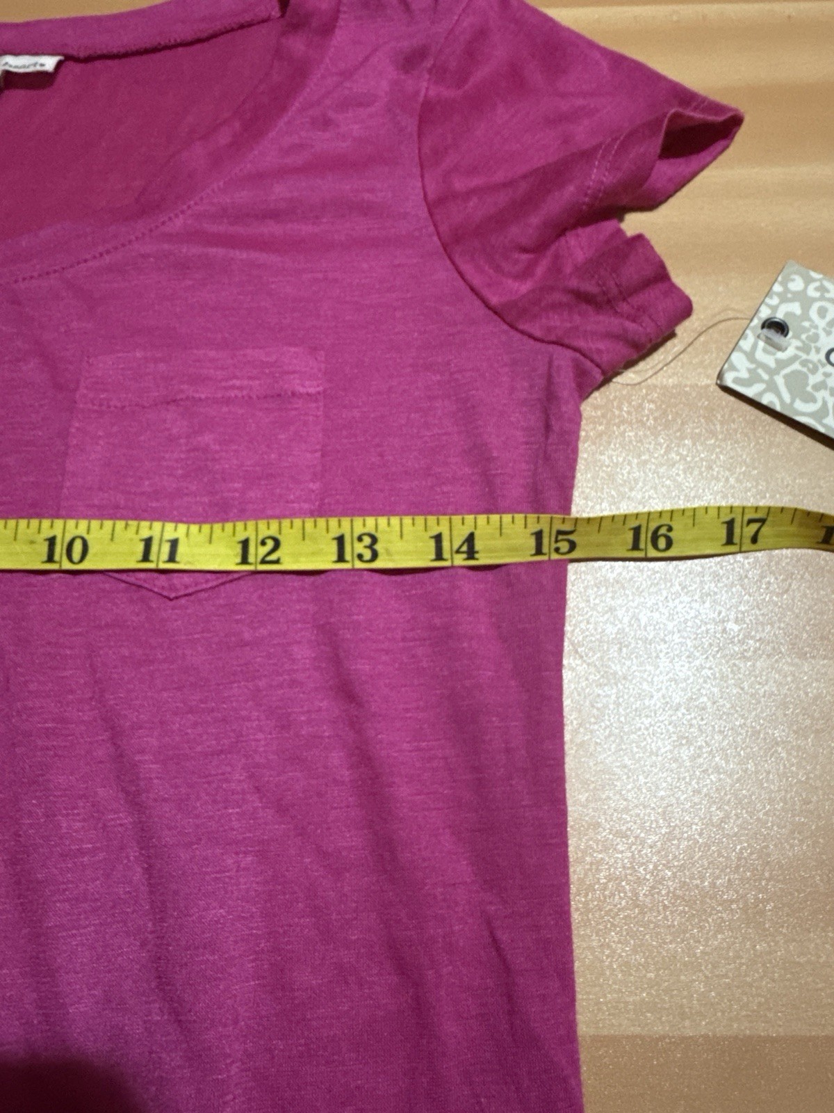 Derek Heart Womens TShirt M Medium Pink Short Sleeve Tee Shirt Sheer New