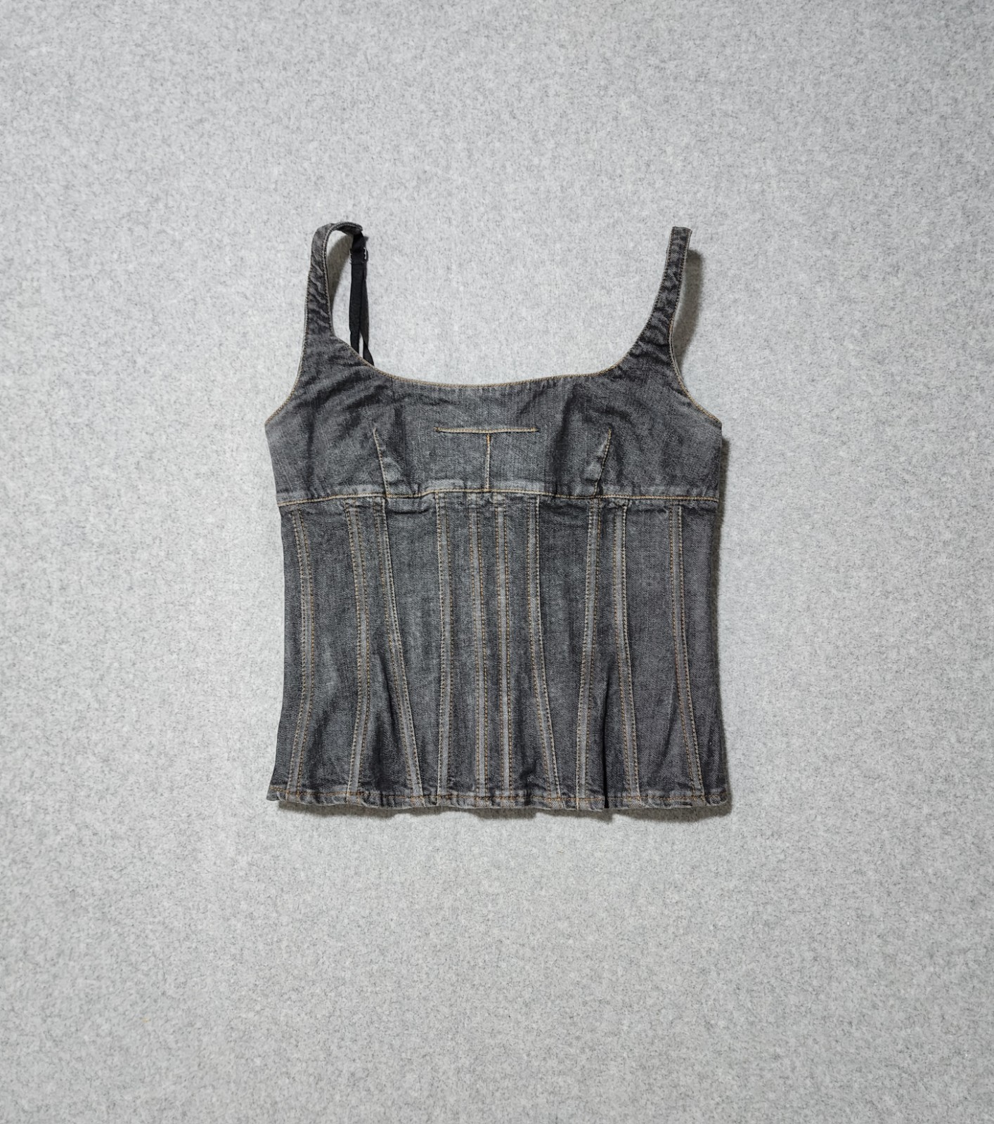 Vintage Rare D&G Denim Corset Top Size L 2000S 00S Y2K
