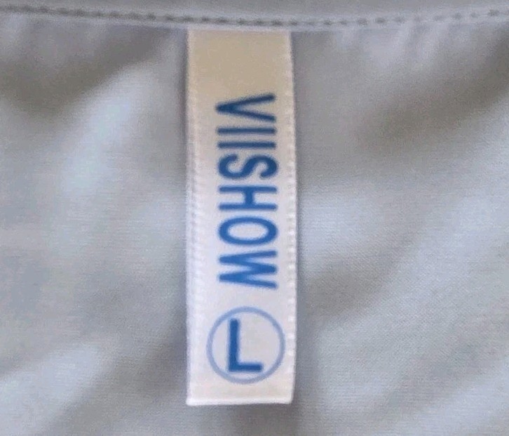 Viishow Womens Blue Lightweight Pullover Blouse Top Size L
