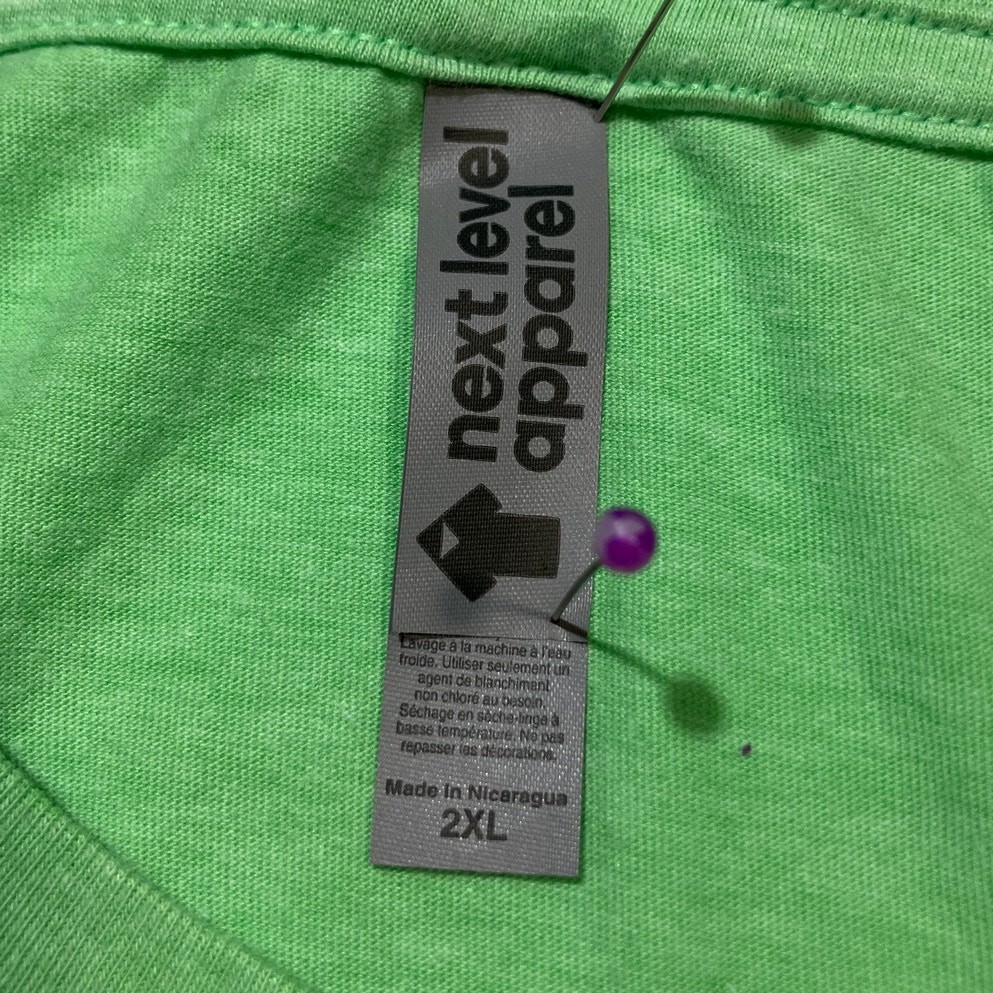 Next Level Apparel Green Holiday Graphic T-shirt Unisex 2XL
