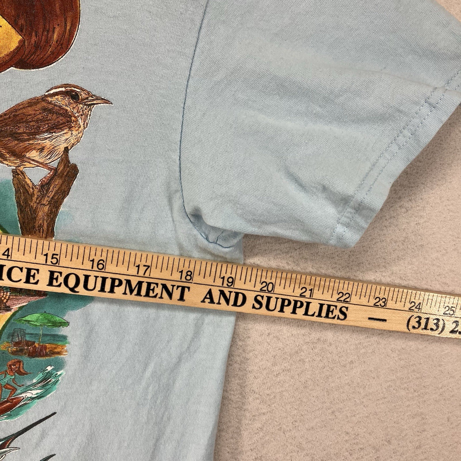 Simply Southern T Shirt Women’s Medium South Carolina State Icon Light Blue NWT
