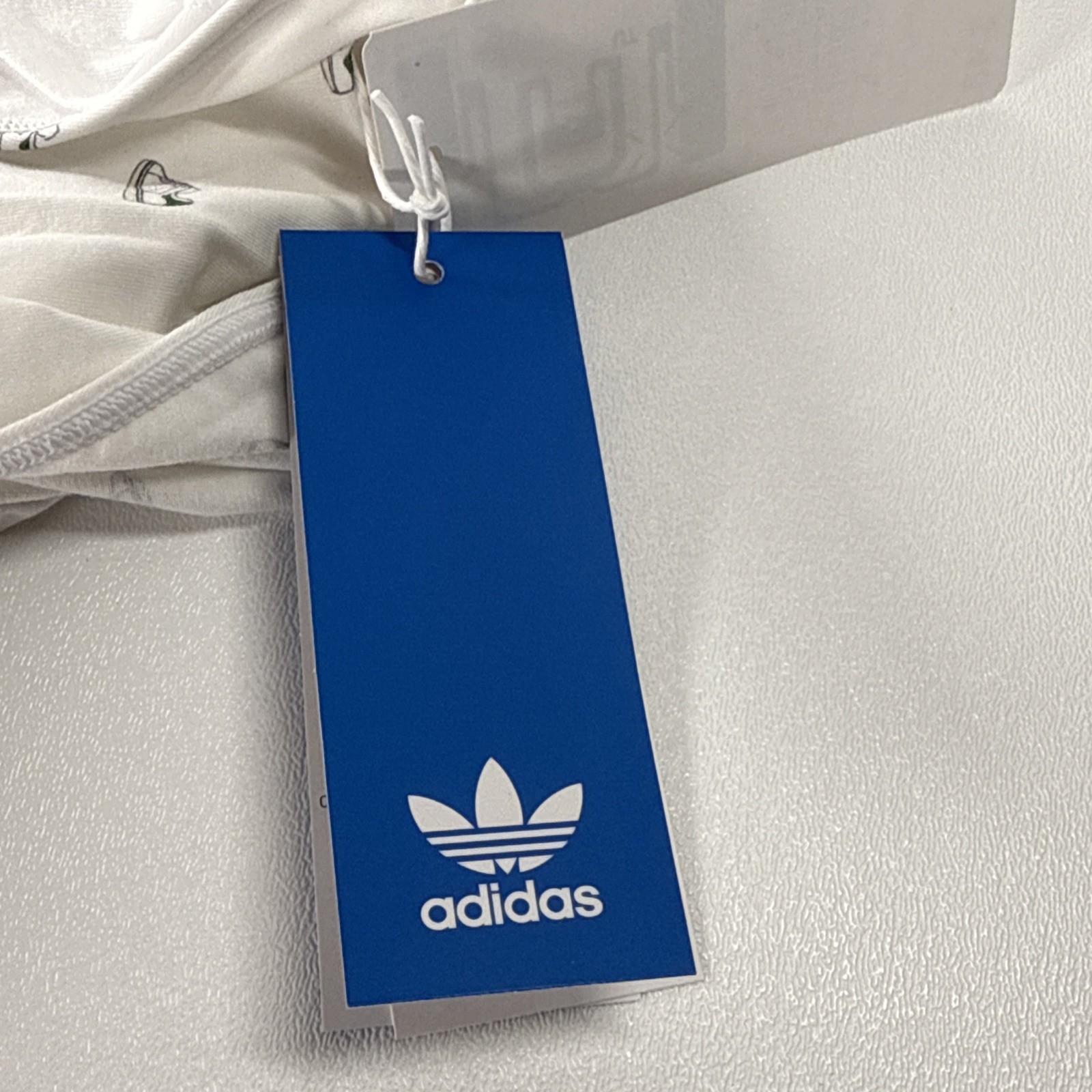 Size Women’s LARGE – adidas Racer Back Bodysuit White Green Multi – NEW WITH TAG