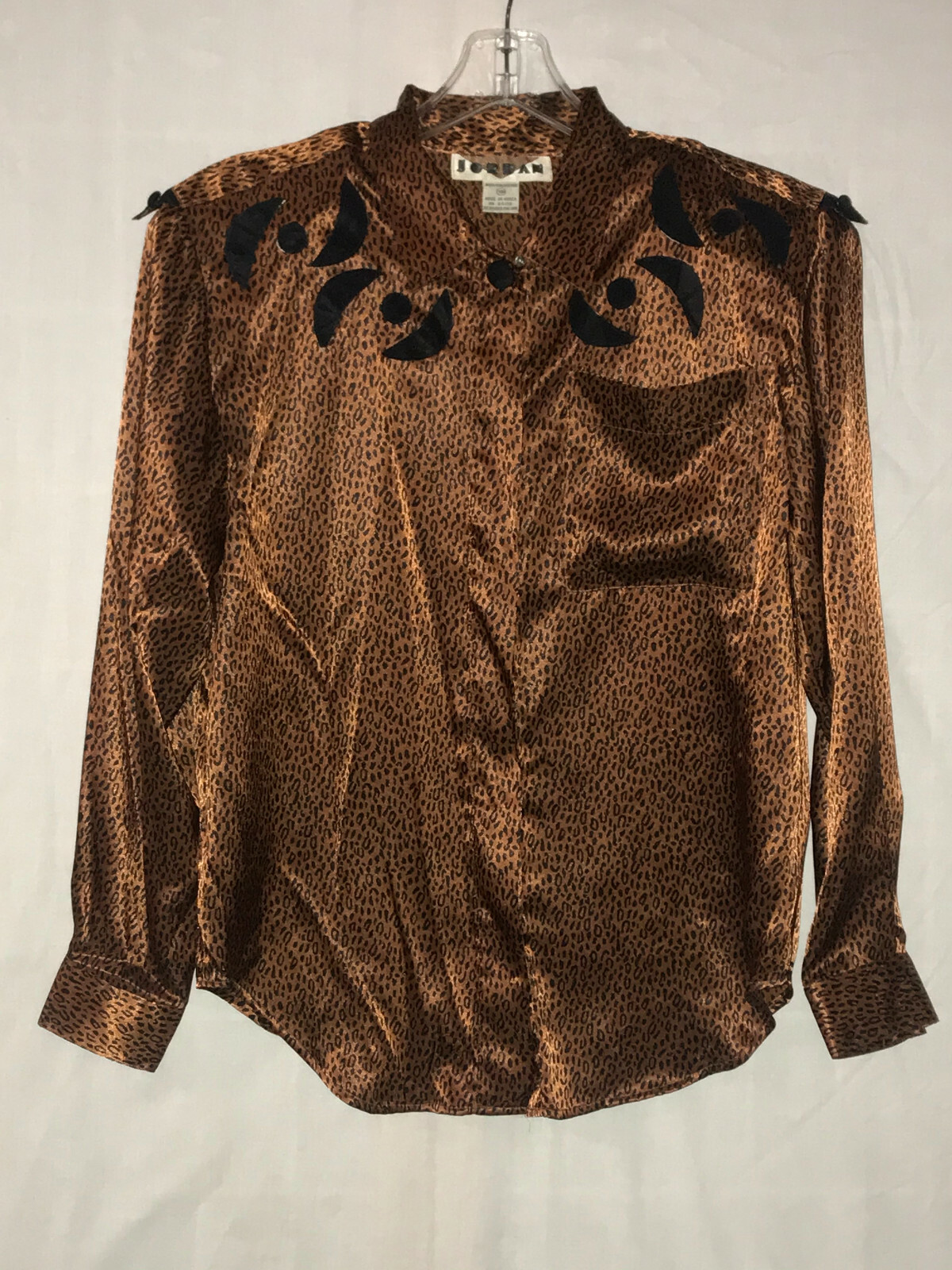 Vintage JORDAN Shirt Long Sleeve Blouse SIZE 9/10 70’S-80’S Beautiful