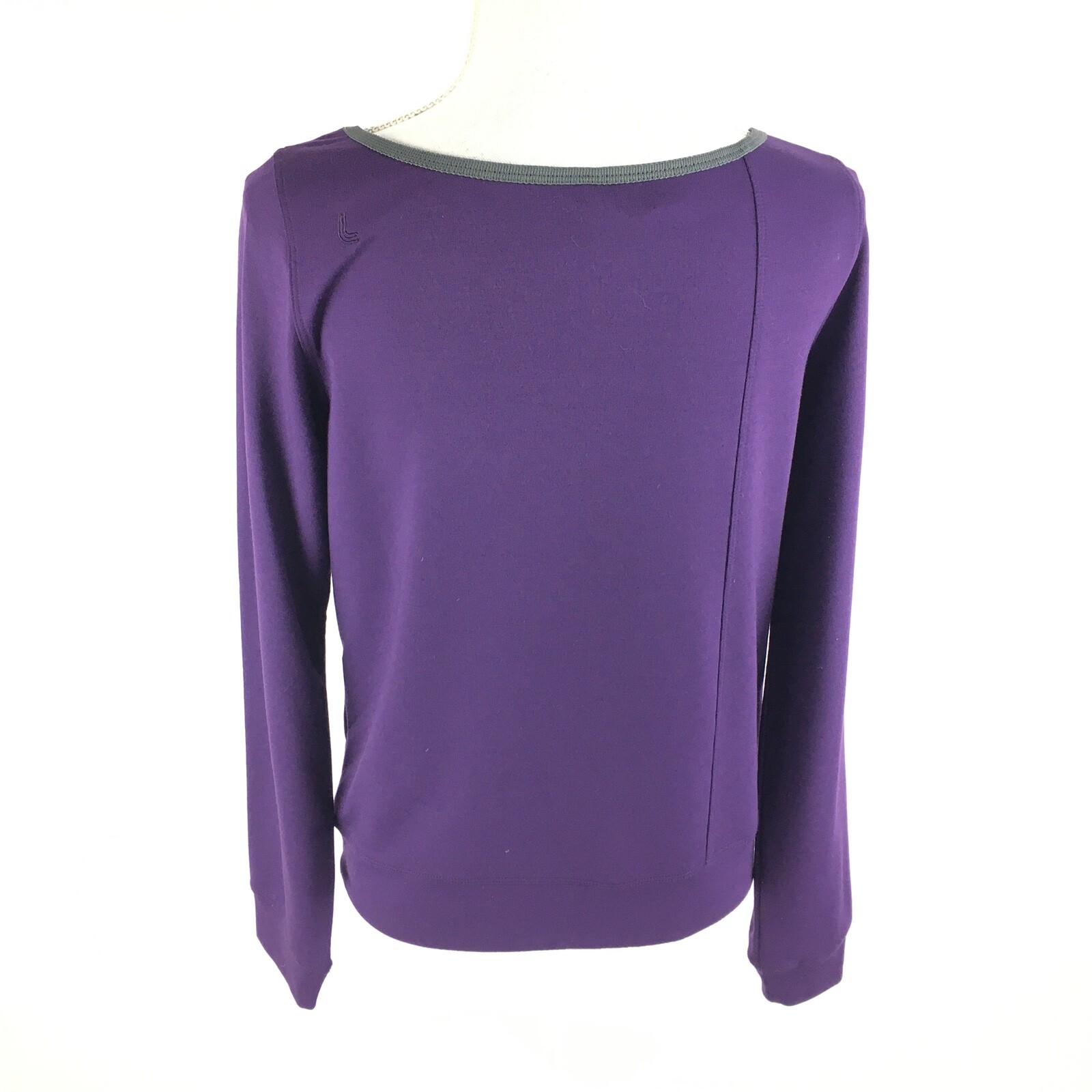 Lole Womens Eco Friendly Stretch Wicking Top Size S Small Purple Long Sleeve