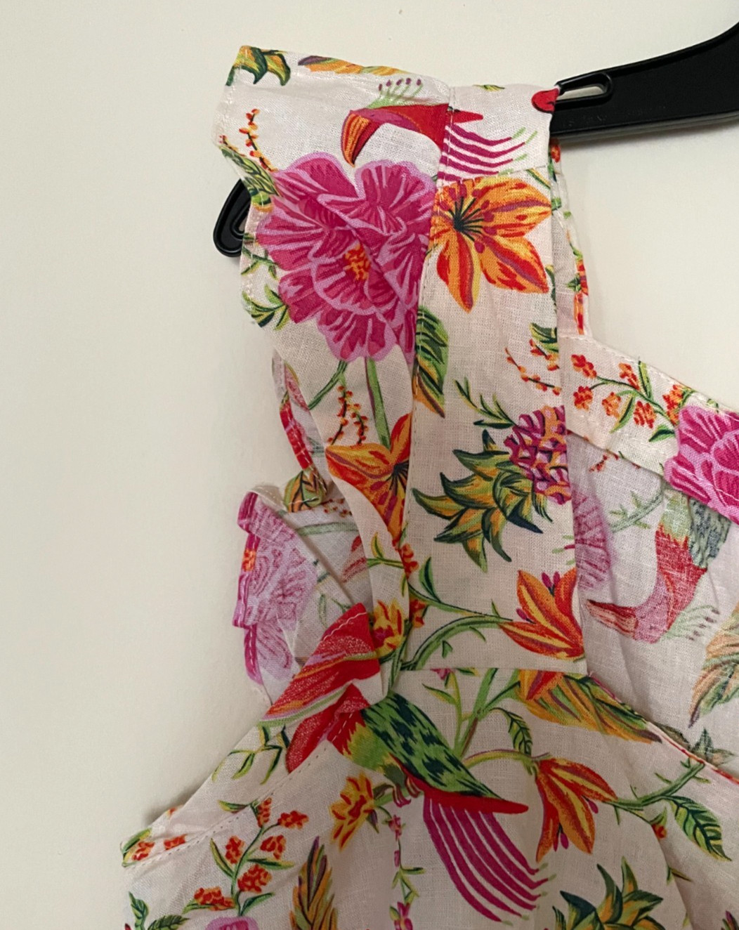 Rachel Zoe Floral Print Summer Blouse with Ruffled Sleeves