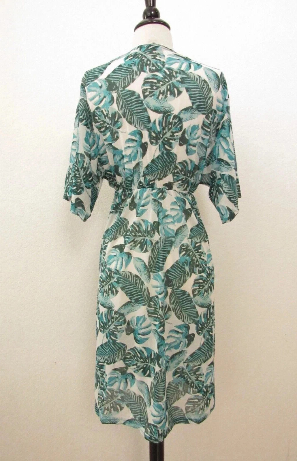 New Anthro Top Size Small Kimono Tropical Vacation Retro Boho Europe Bow Brunch