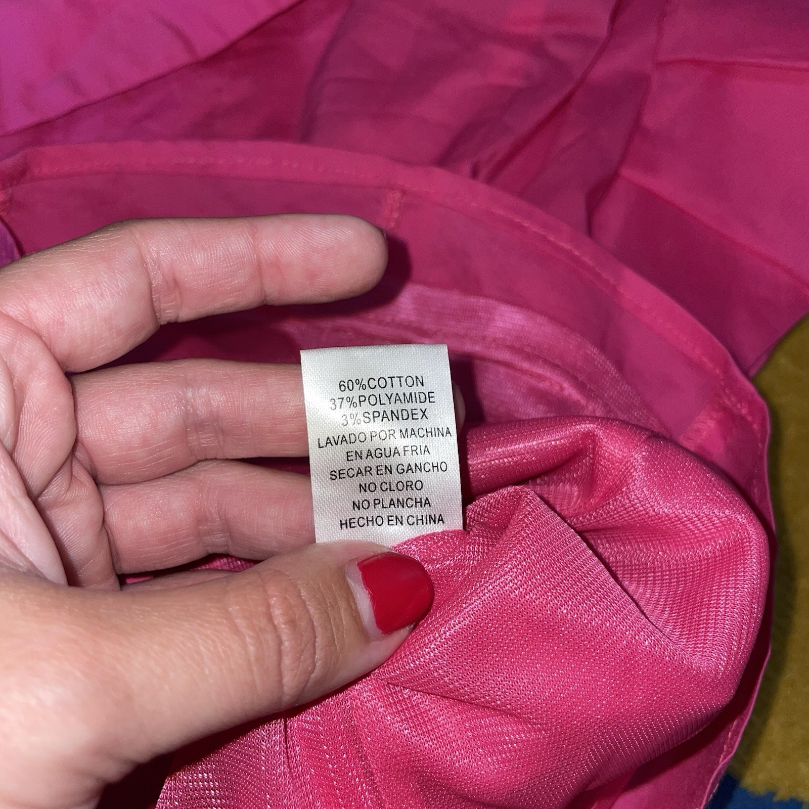 C. Luce Hot Pink One Shoulder Ruffle Blouse Top Medium