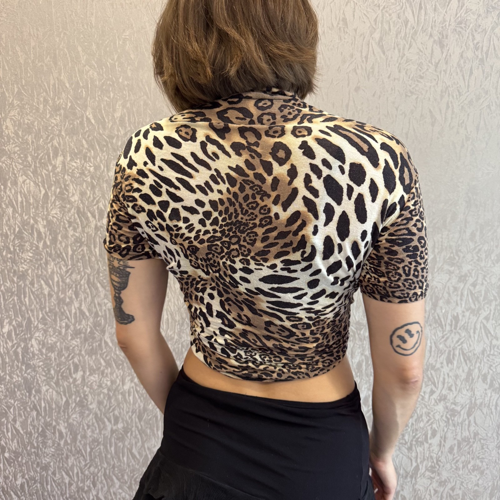 Roberto Cavalli TYPE! Leopard Pattern Women’s Top Shirt size M