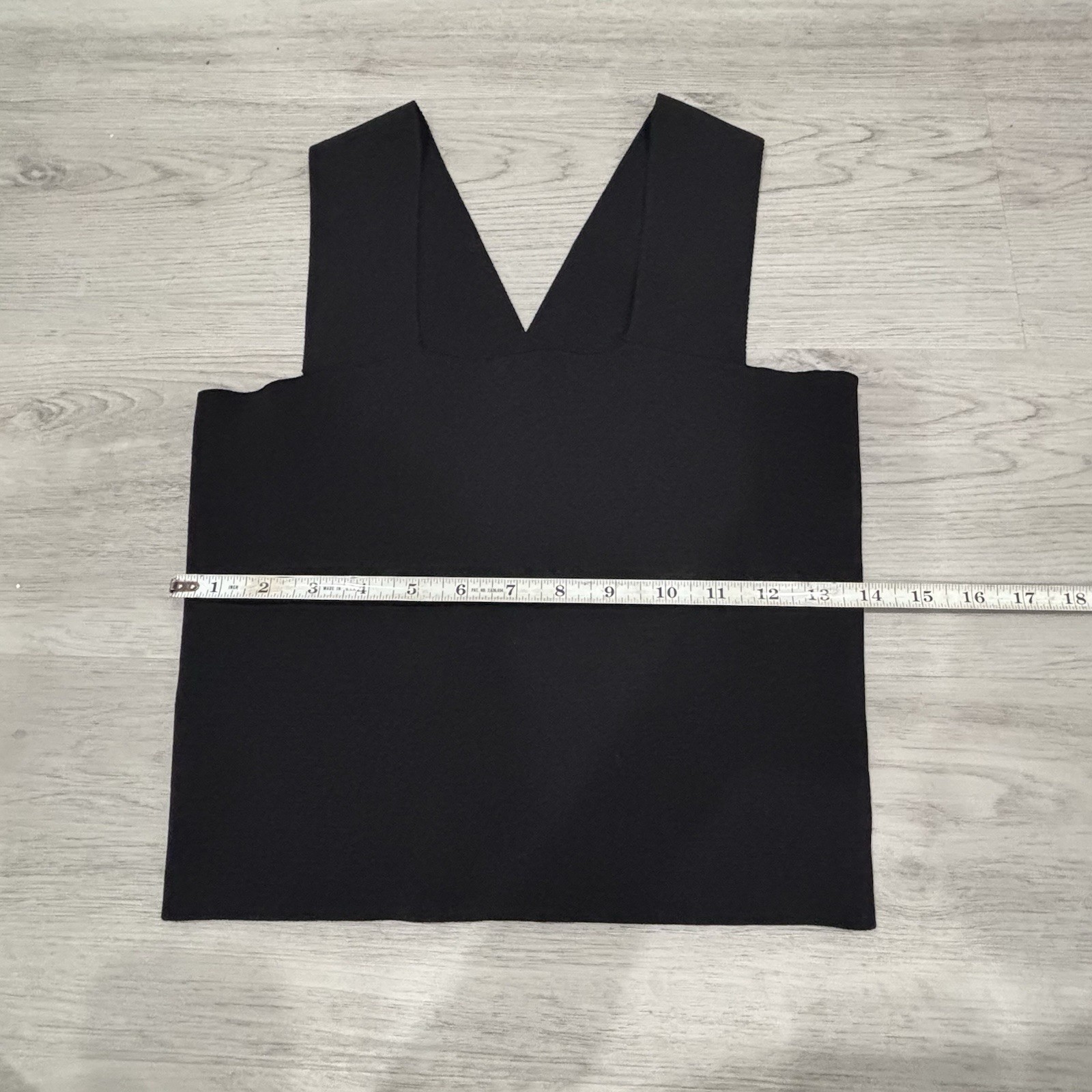 House of Harlow 1960 Tank Top Womens S Black Ribbed Cross Back Crop Minimalist