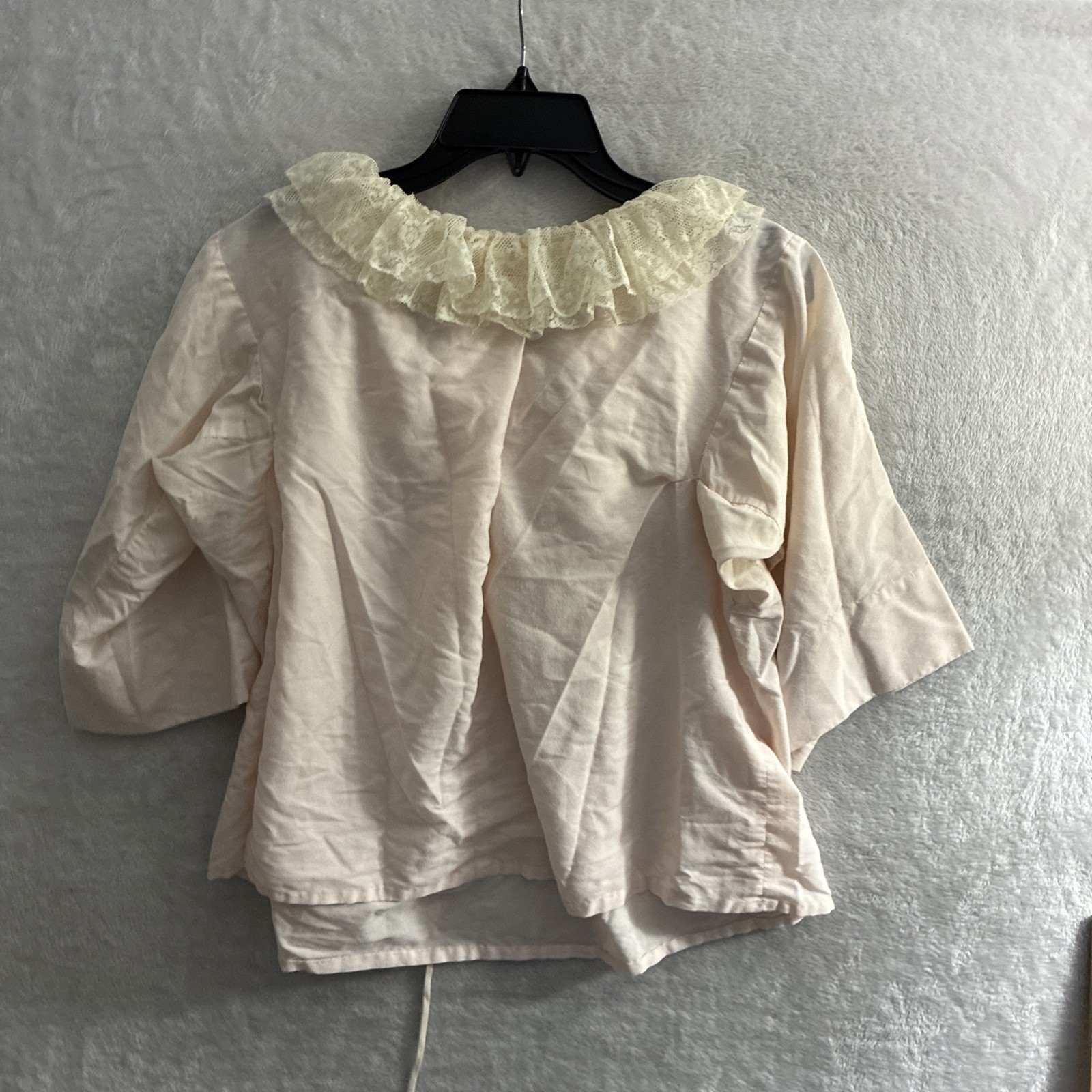 Iris Lingerie Womans Sleep Top Solid Pink Medium Cotton Vintage 1950s Pullover