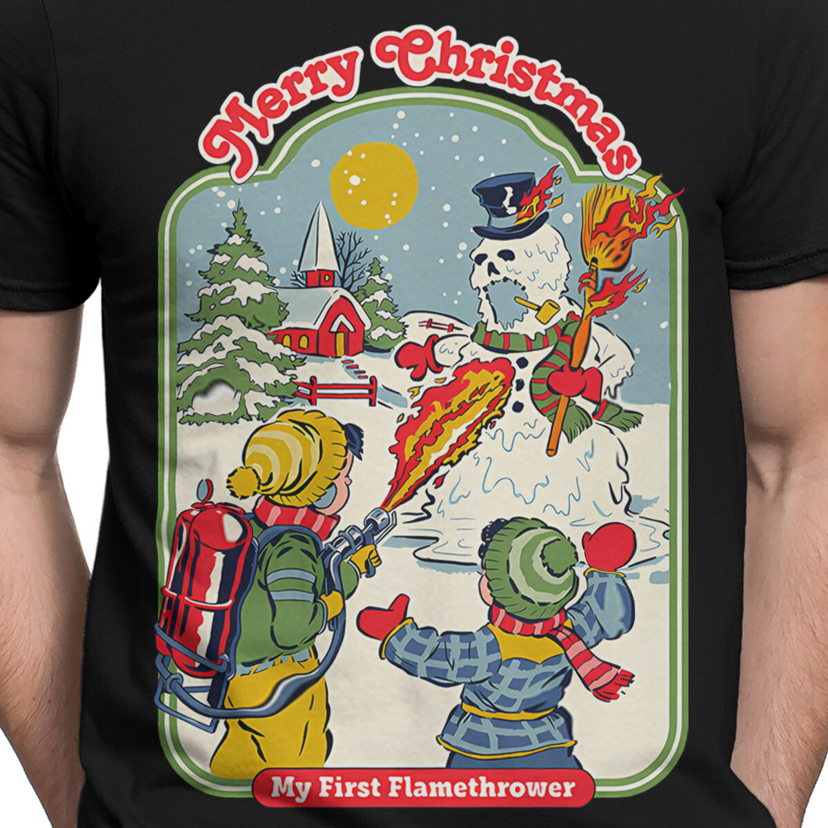 My First Flamethrower 90s Bold Statement T Shirt #SR#T433