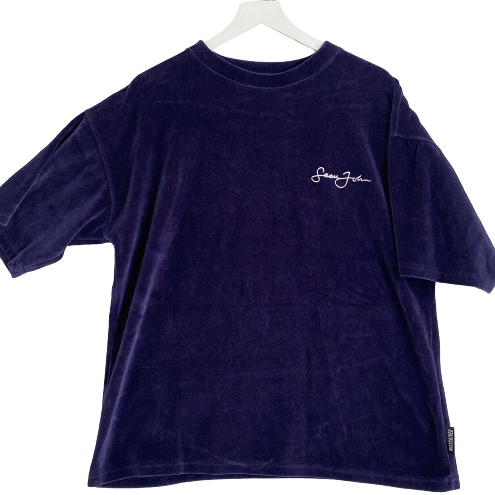Sean Jean X Missguided oversized Velour Top – Size 4