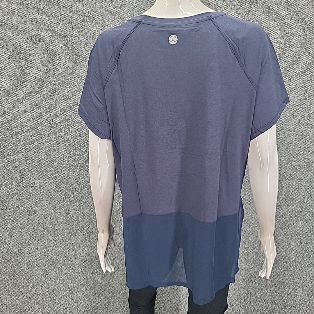 Isabella Womens Everyday Active Wear Lightweight Top X-Large Size Navy Shirt