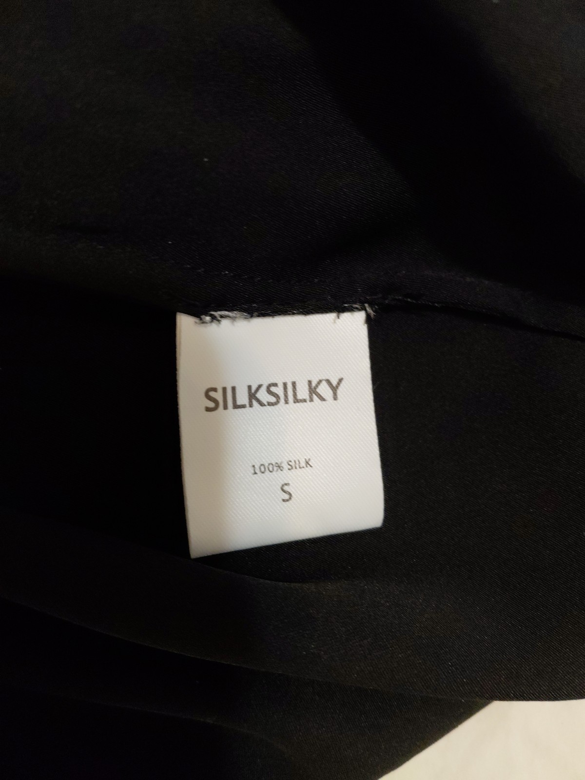 Silksilky Top 100% Silk Multicolor S EUC #604