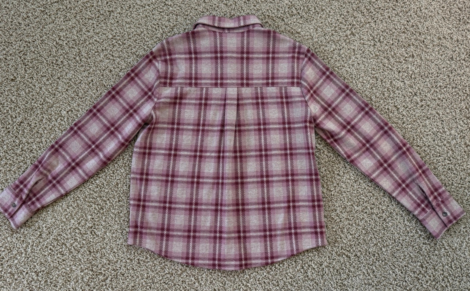 Faherty Legend Sweater Shirt Women’s Size Large Berry Coast Plaid Flannel – NWT