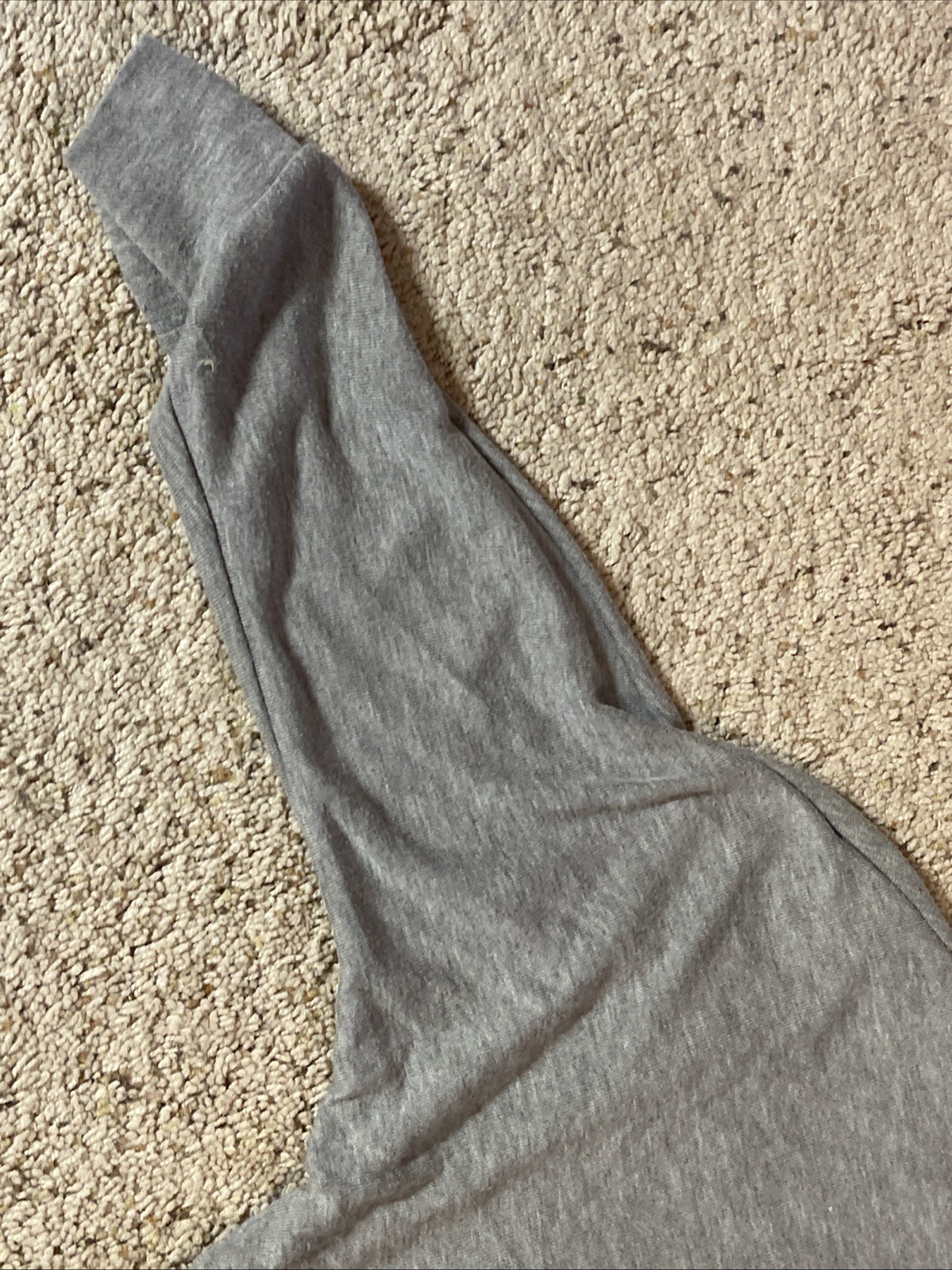 Poetry Boxy Crop Top “LOVE” Women’s Cropped Slightly Heather Gray Very Soft M-L