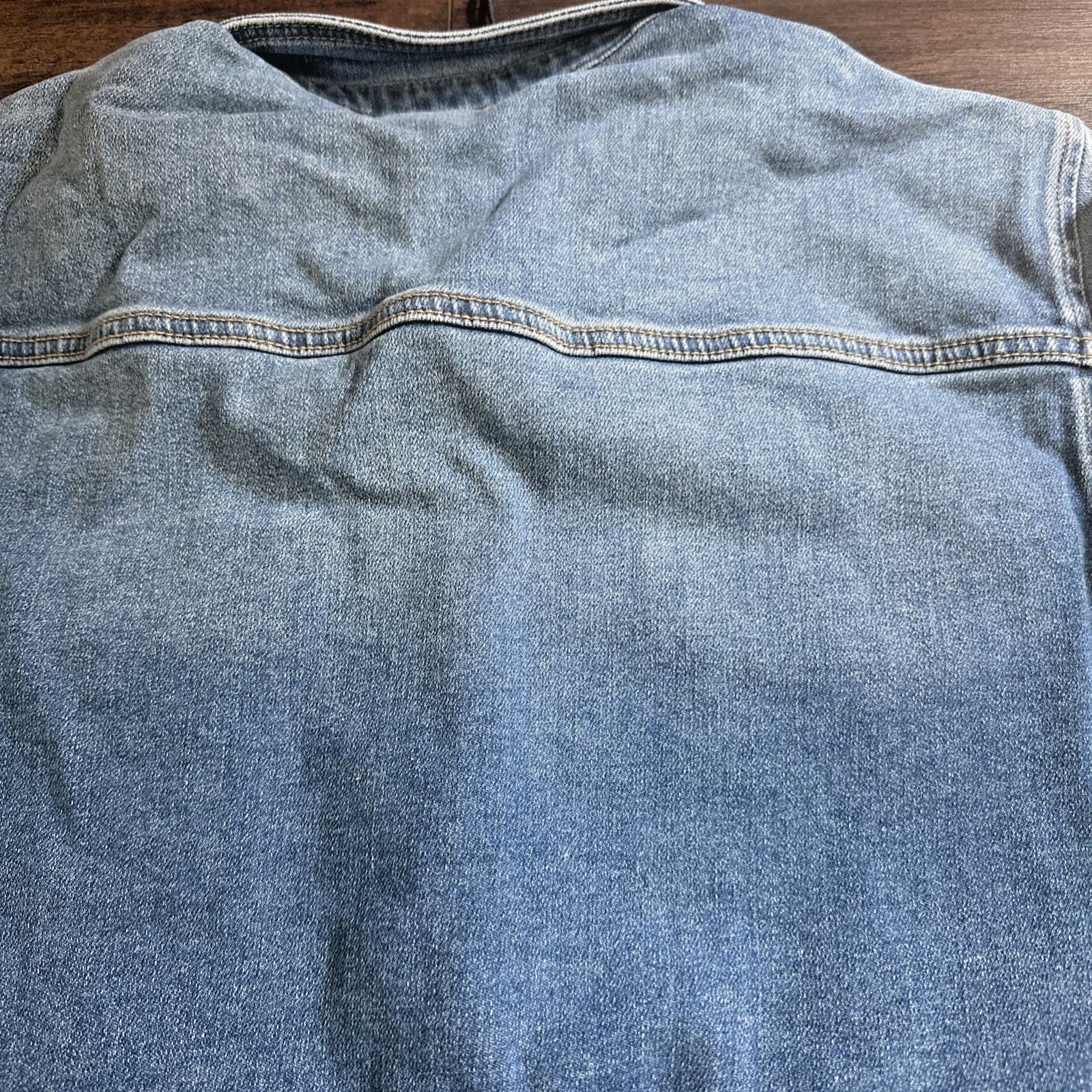 Driftwood Women’s Lana Denim Button Down Shirt X Phantom Flowers Blue Wash XL