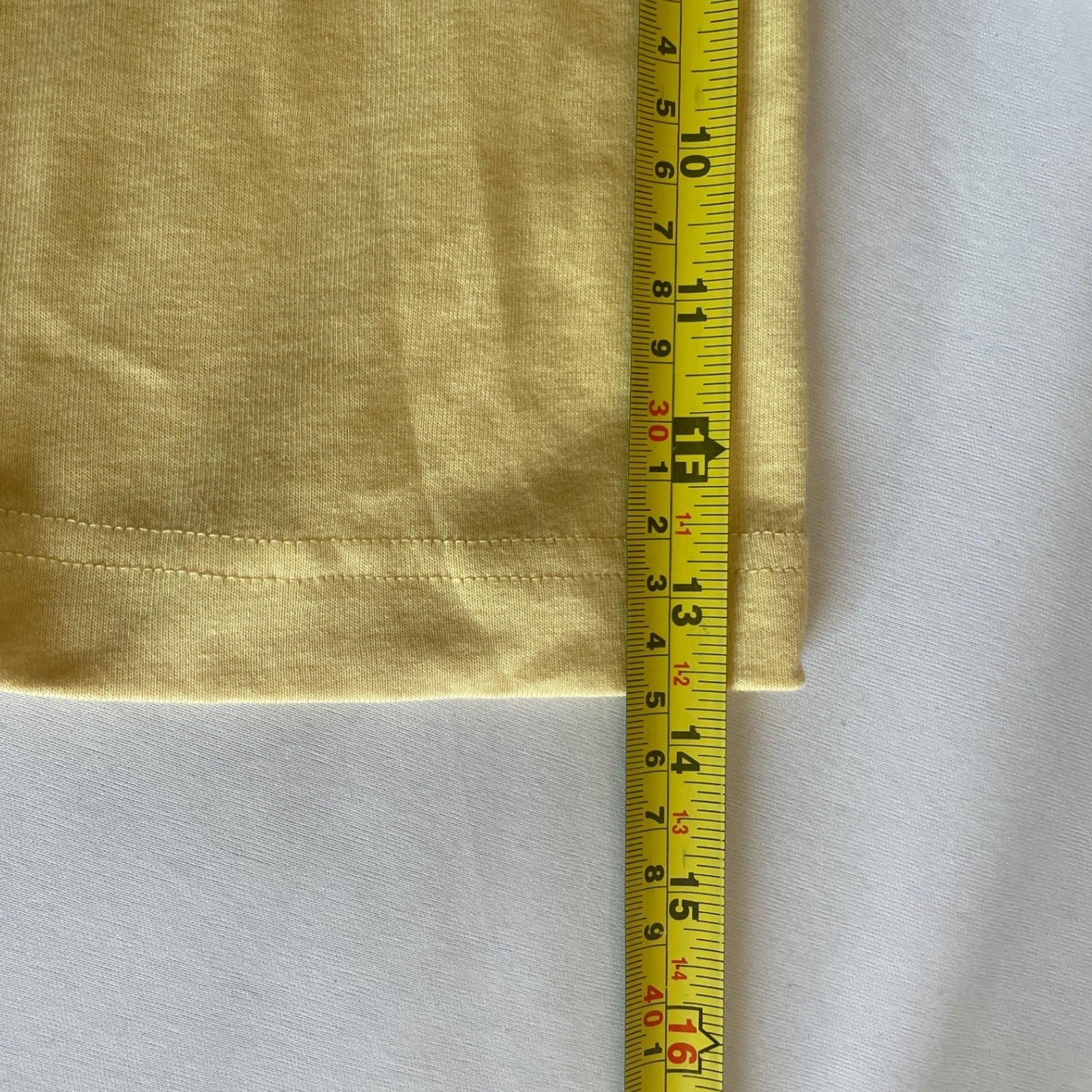 Duluth Trading Co Yellow 100% Cotton 3/4 Sleeve Longtail T-Shirt XL Crew Neck