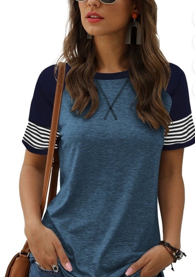 TEMOFON Womens Summer Short Sleeve Top