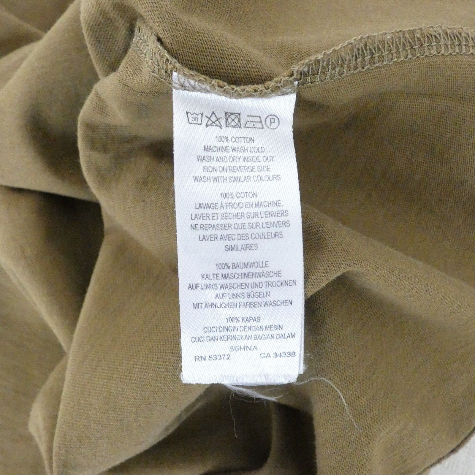 French Connection Womens T Shirt Brown Tee Short Sleeve Classic Essential Size L