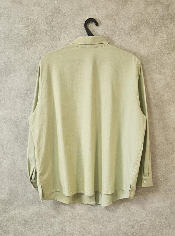 Women Peter Hahn shirt khaki cotton 42/XL/50