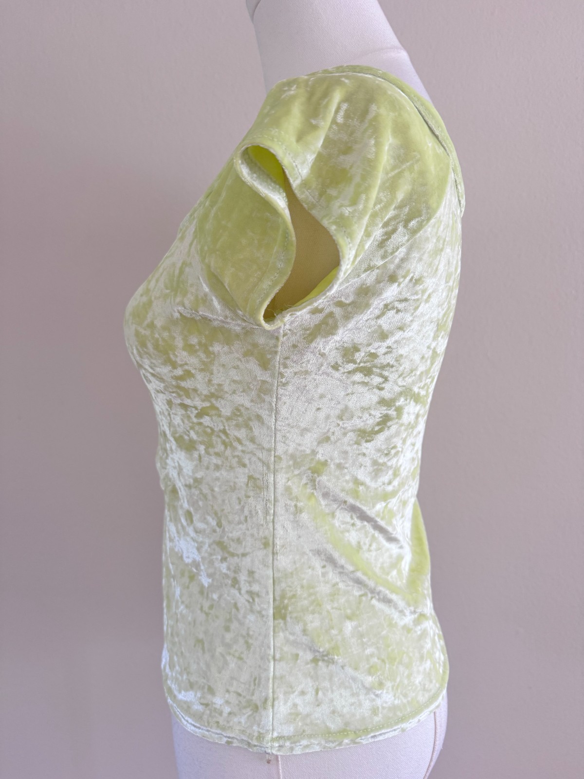 TOSKA 90s Grunge Crushed Velvet Top