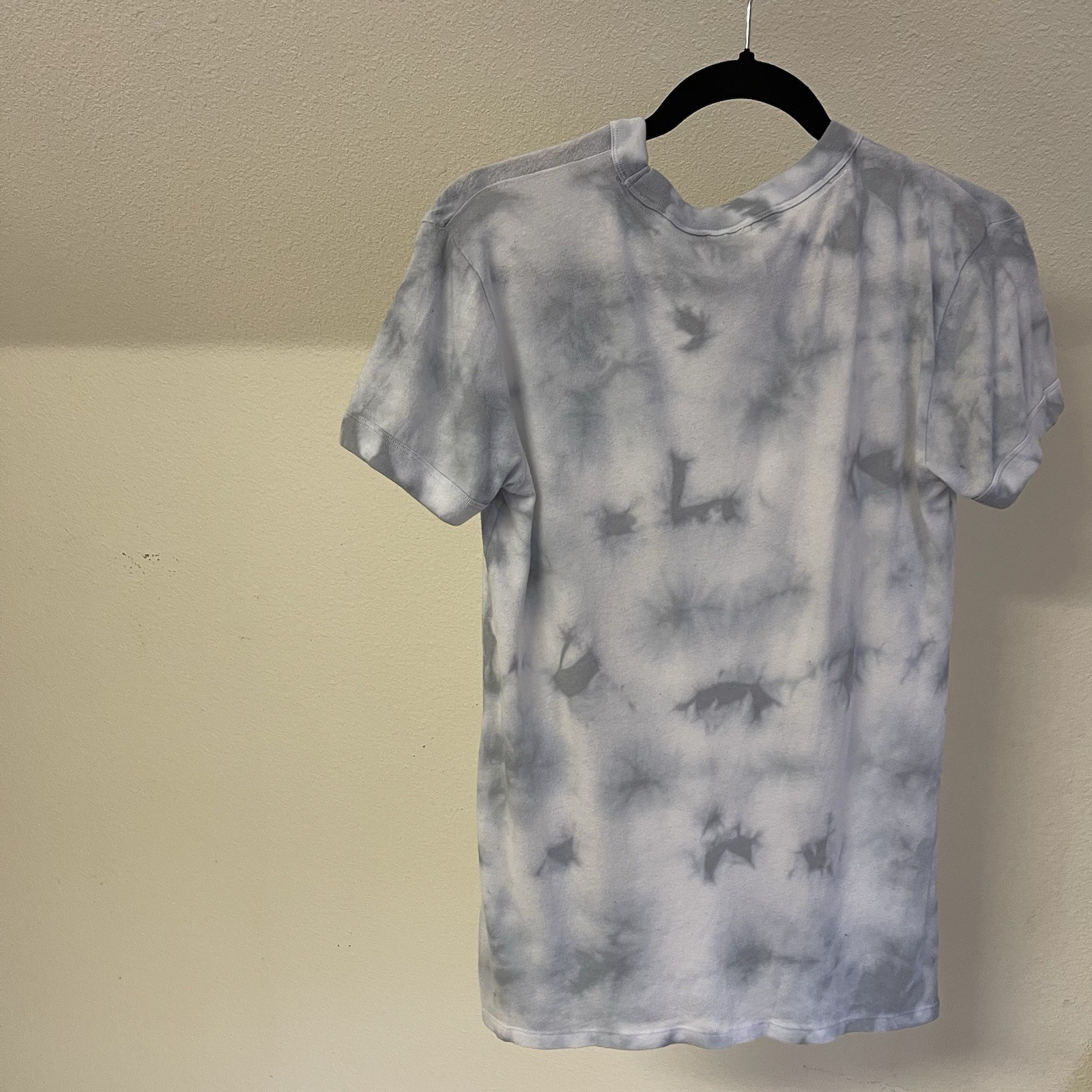 Victorias Secret PINK Gray And White Tie Dyed Short Sleeve T-shirt 2018 Womens S