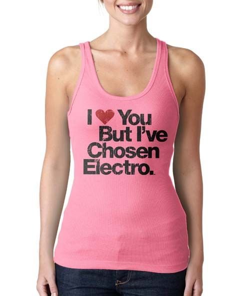 I Love You But I’ve Chosen Electro Hot Pink Tank Top