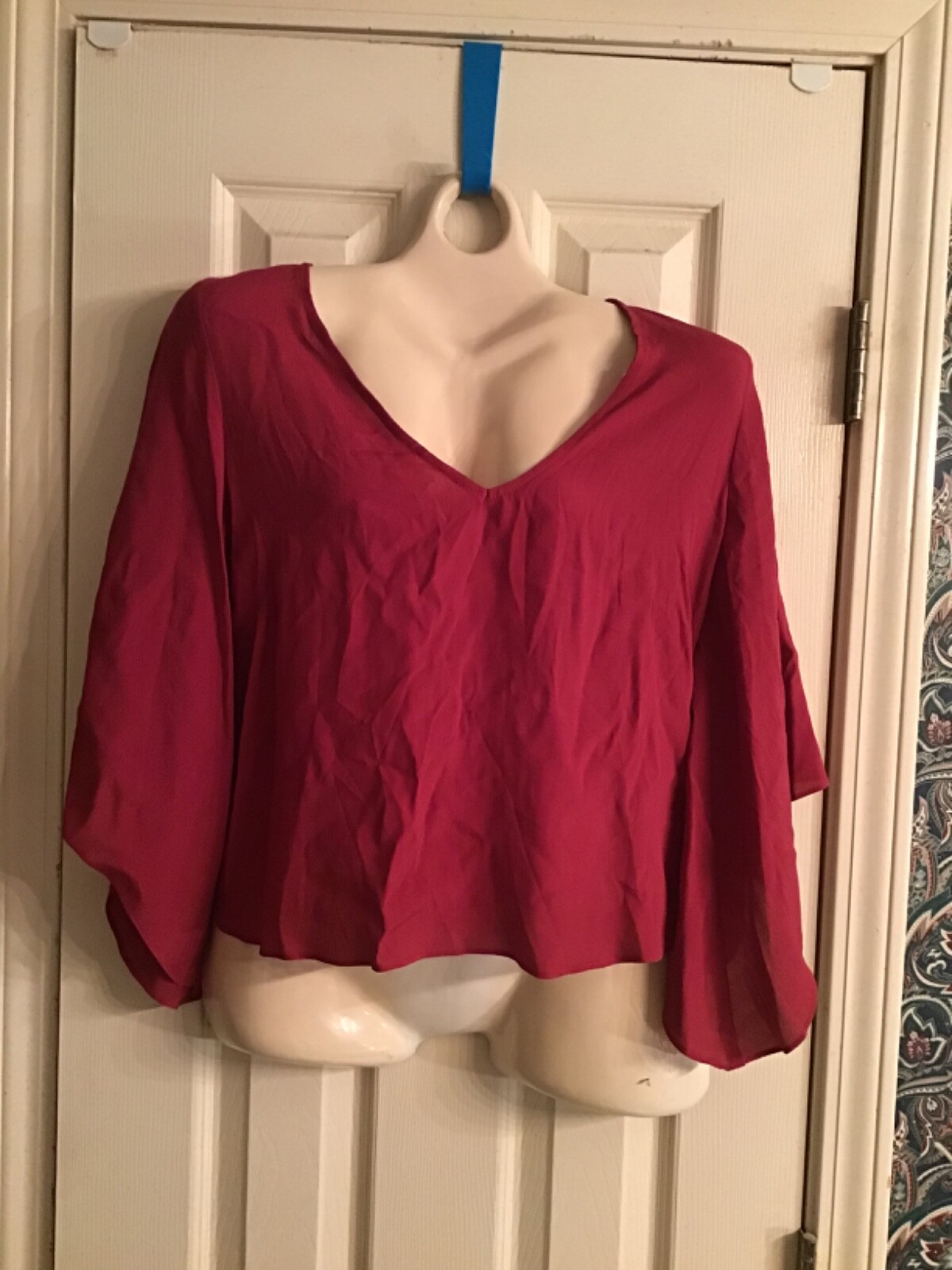 Nwot Marty M blouse size small s womens red top womens