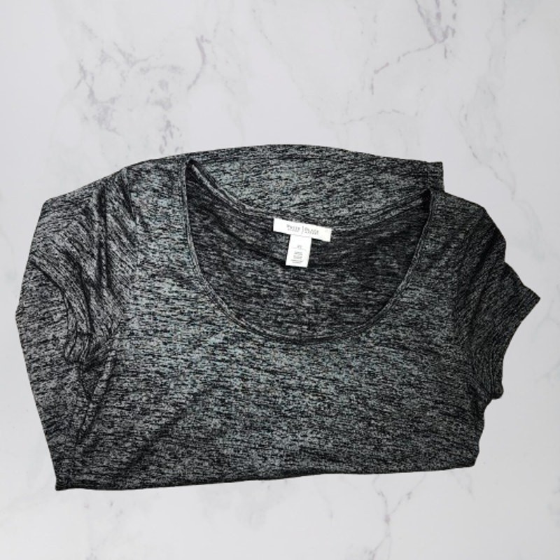 WHBM White House Black Market top Black Heather XS