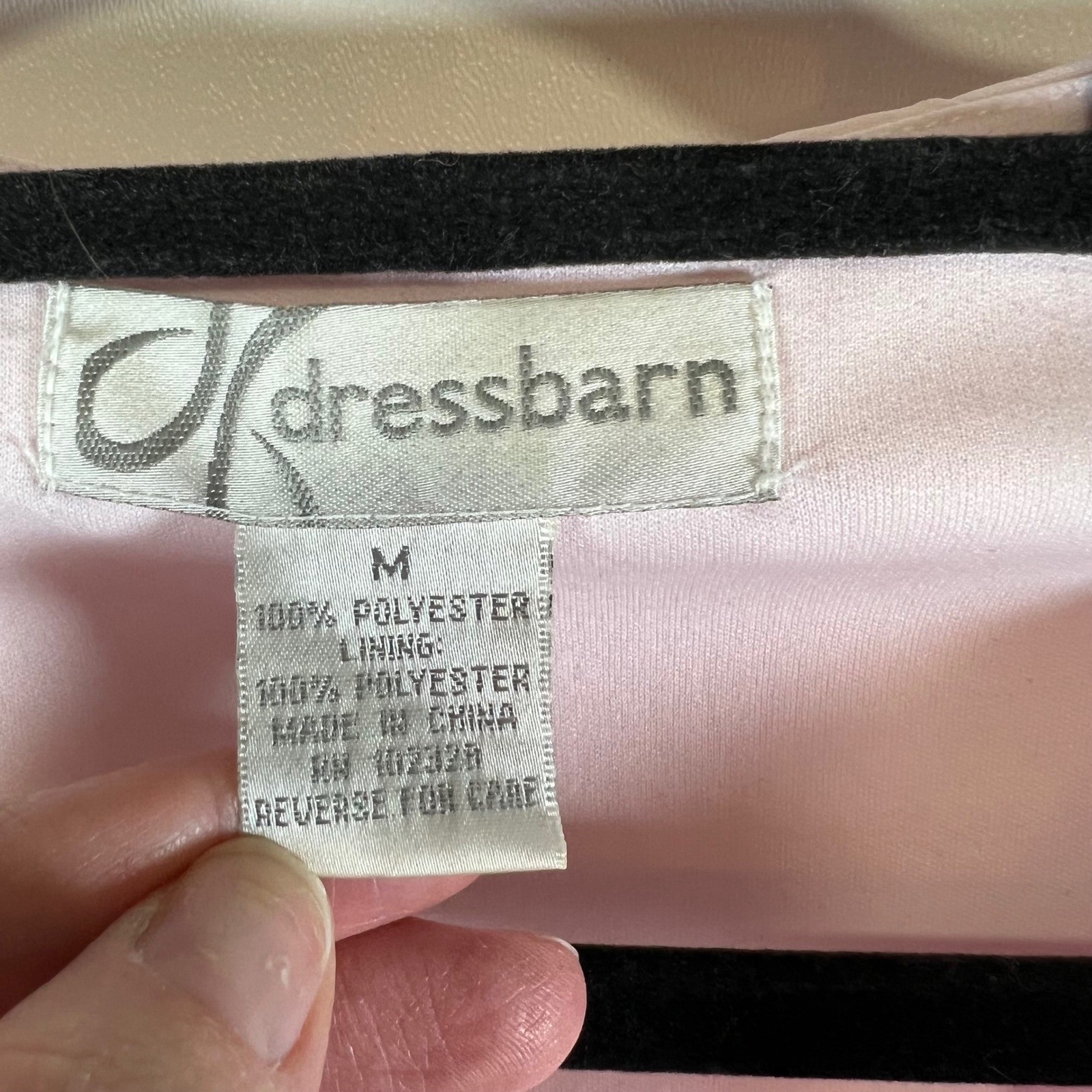 Dressbarn Womens Pink Ruffle V-Neck Crinkle Sheer Overlay Blouse Top M Fairycore