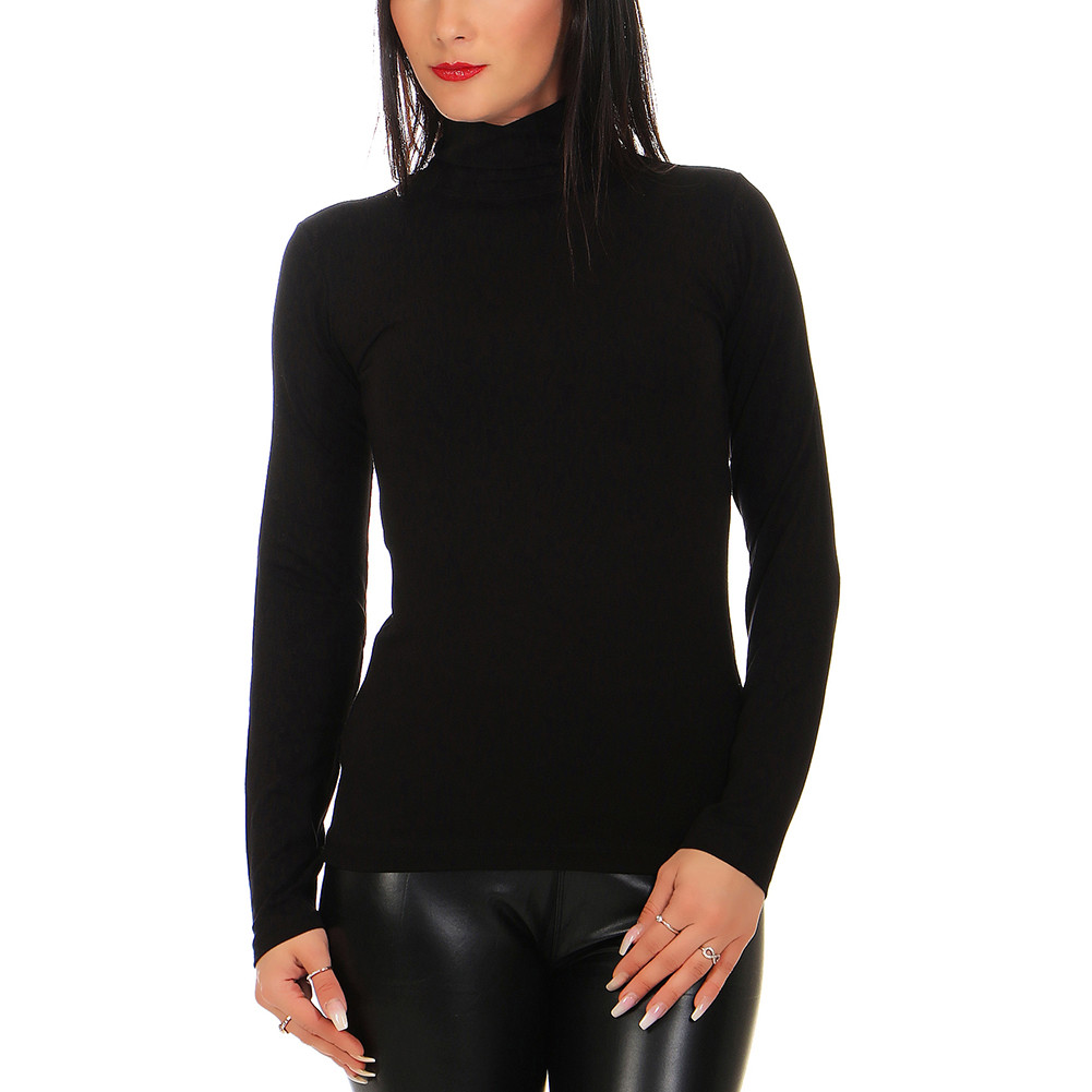 Mellice – Ladies Long Sleeve Shirt Roll Neck