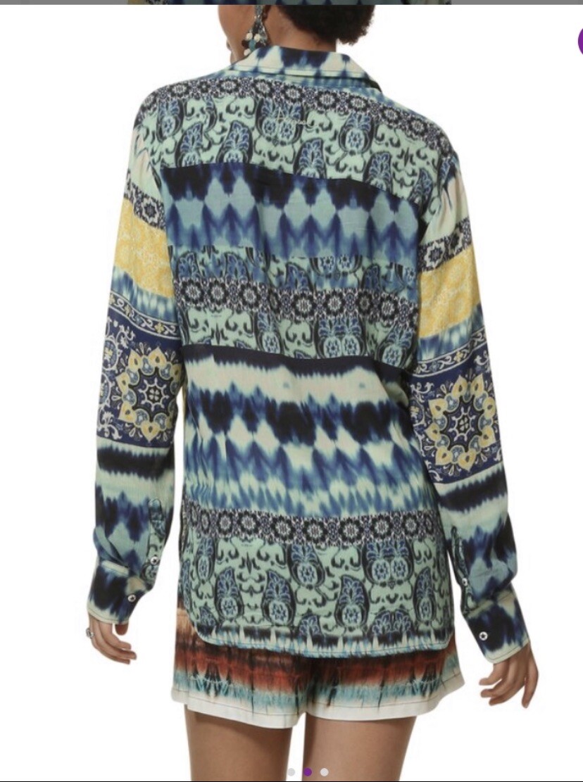 desigual shirt womens NWT size XL multicolor