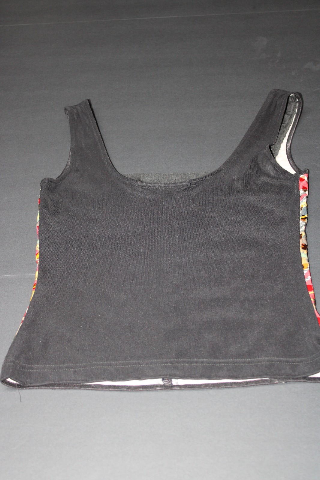 Linda Segal Multicolored geometric pattern Y2K tank, size S