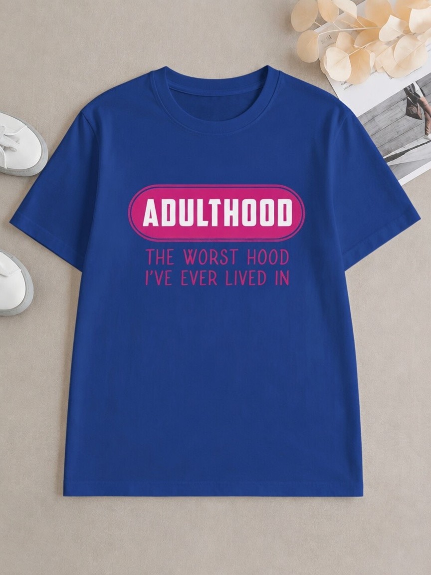 Funny Adulting T-Shirt Women – Sarcastic Adulthood Quote Tee, Birthday Gift