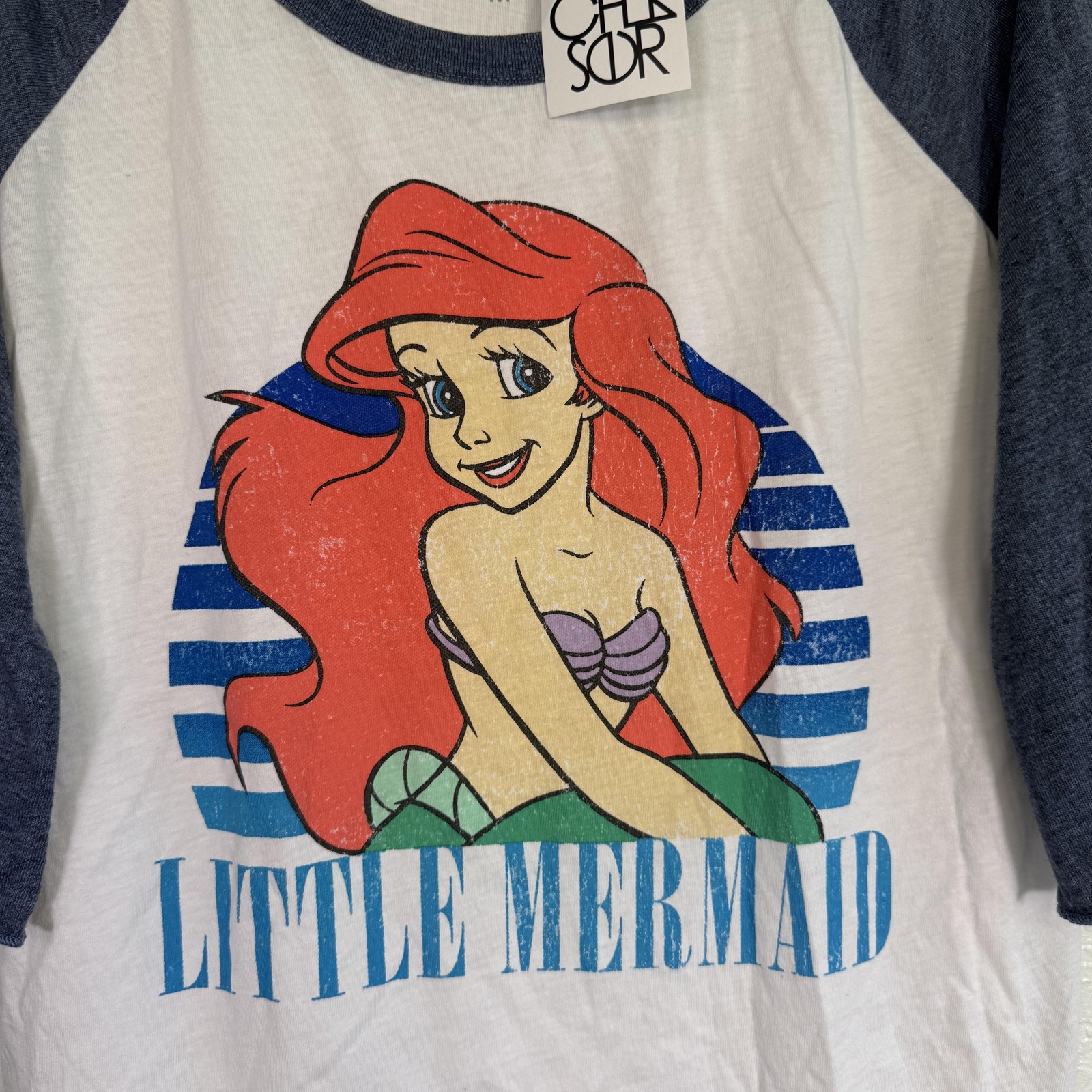 Little Mermaid Shirt Womens Medium Ariel Graphic Tee Top Chaser NEW Disney Movie