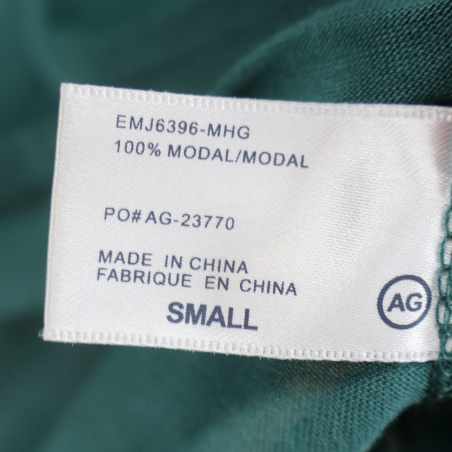 AG Adriano Goldschmied Teal Green Modal Drapey Scoop Tank Tunic S Sample NWOT