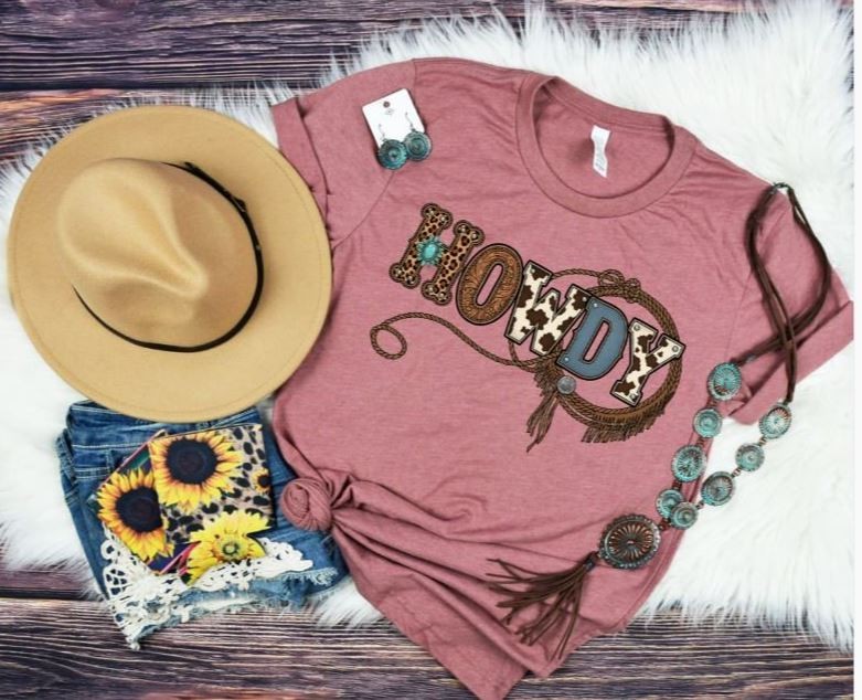 Howdy Western Graphic Tee, NWT, Size 3XL, Cowgirl Shirt, Rodeo, Country Girl