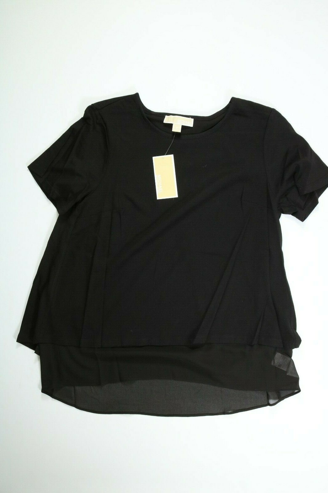 Women’s Michael Kors Black Core Of Kors 3/4 Sleeve Top NEW! NWT