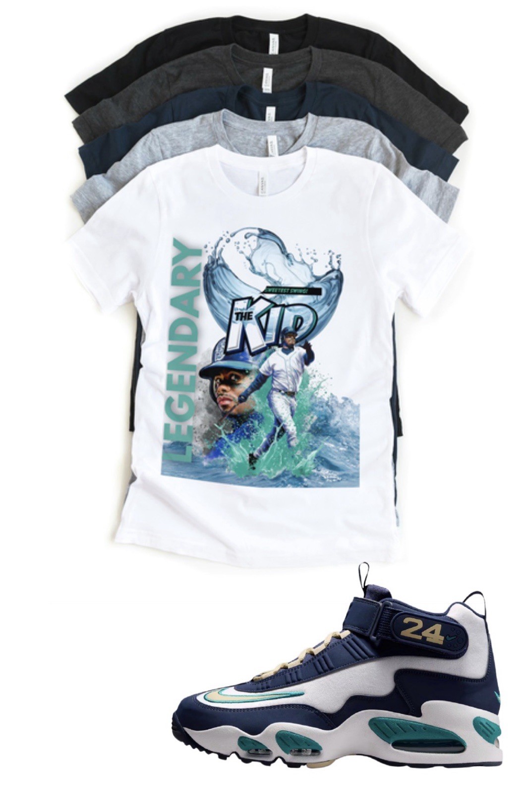 OG Sneaker Matching Tshirt for Griffey Legendary Freshwater Sneaker Match Tee